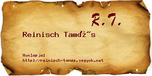 Reinisch Tamás névjegykártya